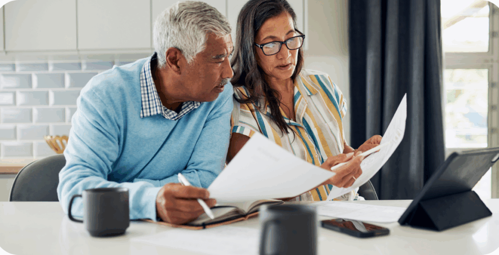 High-net-worth investor reviewing a financial plan focused on long-term wealth compounding
